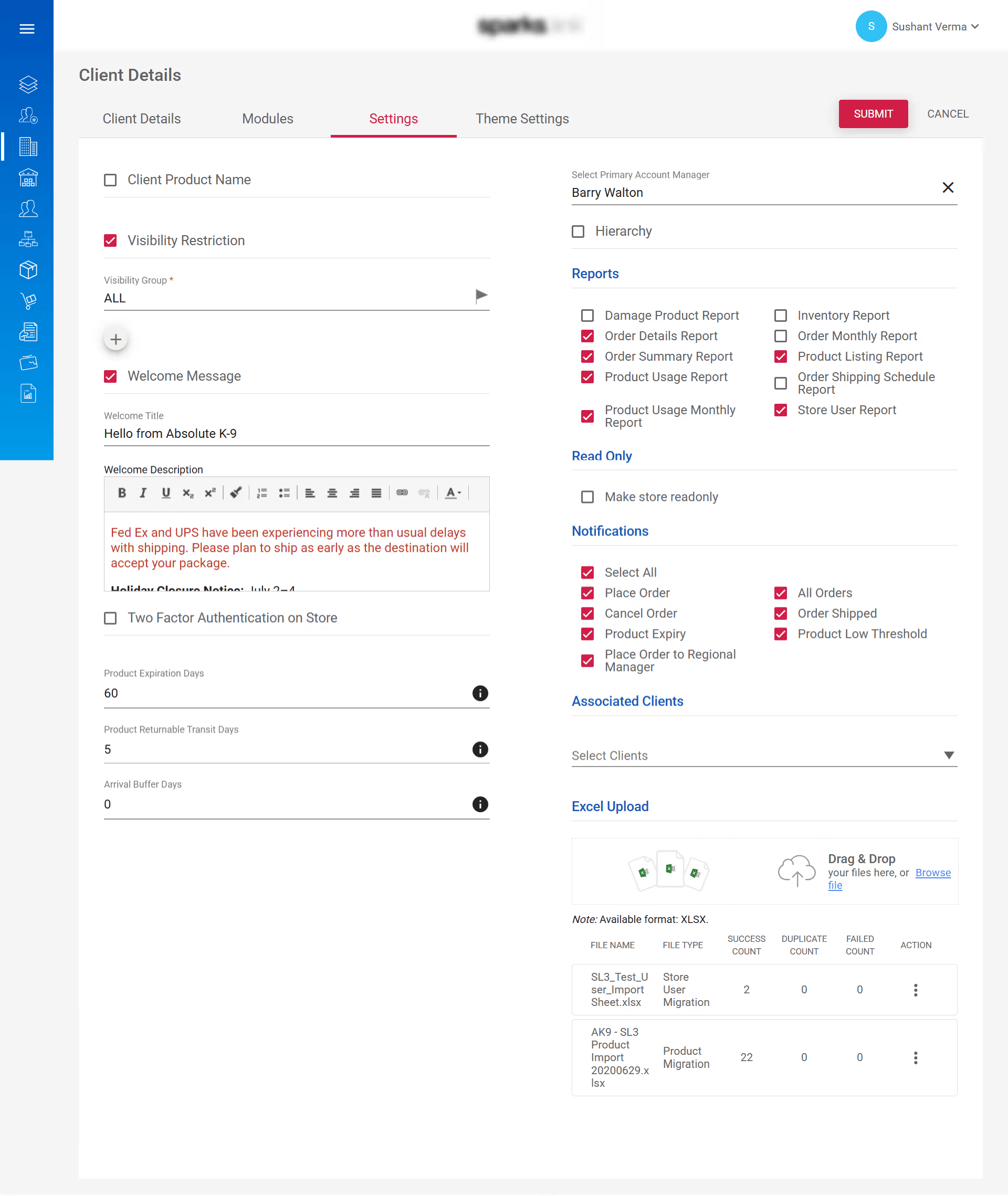 Admin Dashboard